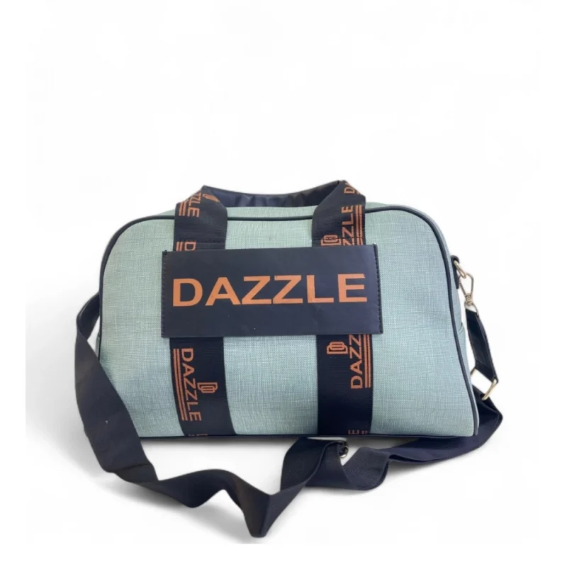 Women's Polyurethane Textured Duffle Bag with Adjustable & Removable Strap (Green)