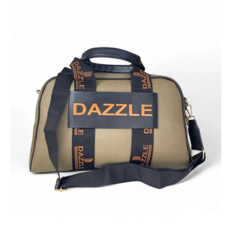 Women's Polyurethane Textured Duffle Bag with Adjustable & Removable Strap (Olive Green)