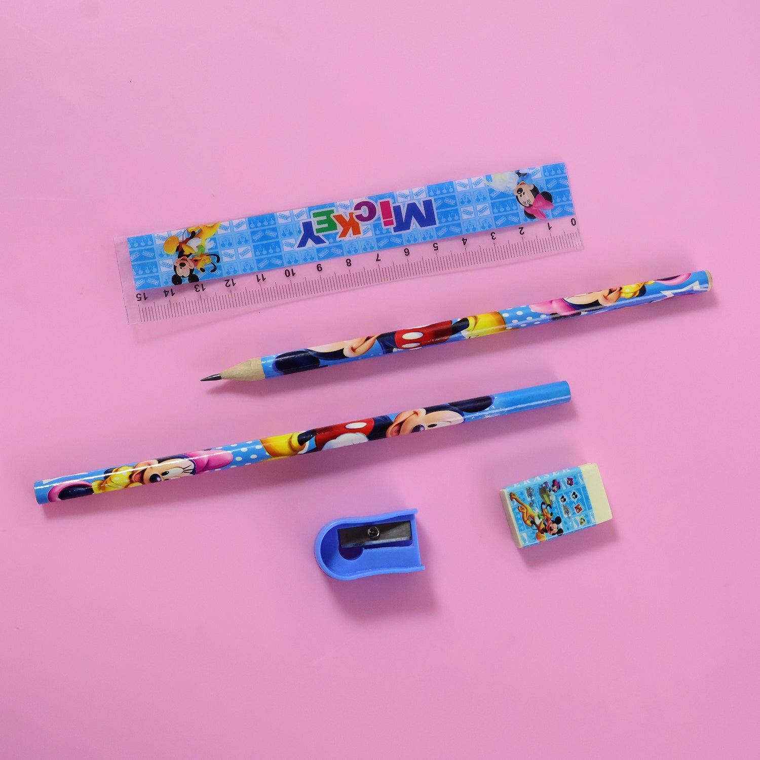 PVCBagsKids-02 Kids Stationery Kit – 5 in 1 Cartoon Style Carry Bag