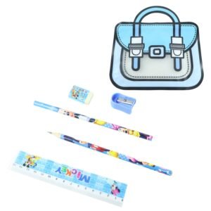 Kids Stationery Kit – 5 in 1 Cartoon Style Carry Bag