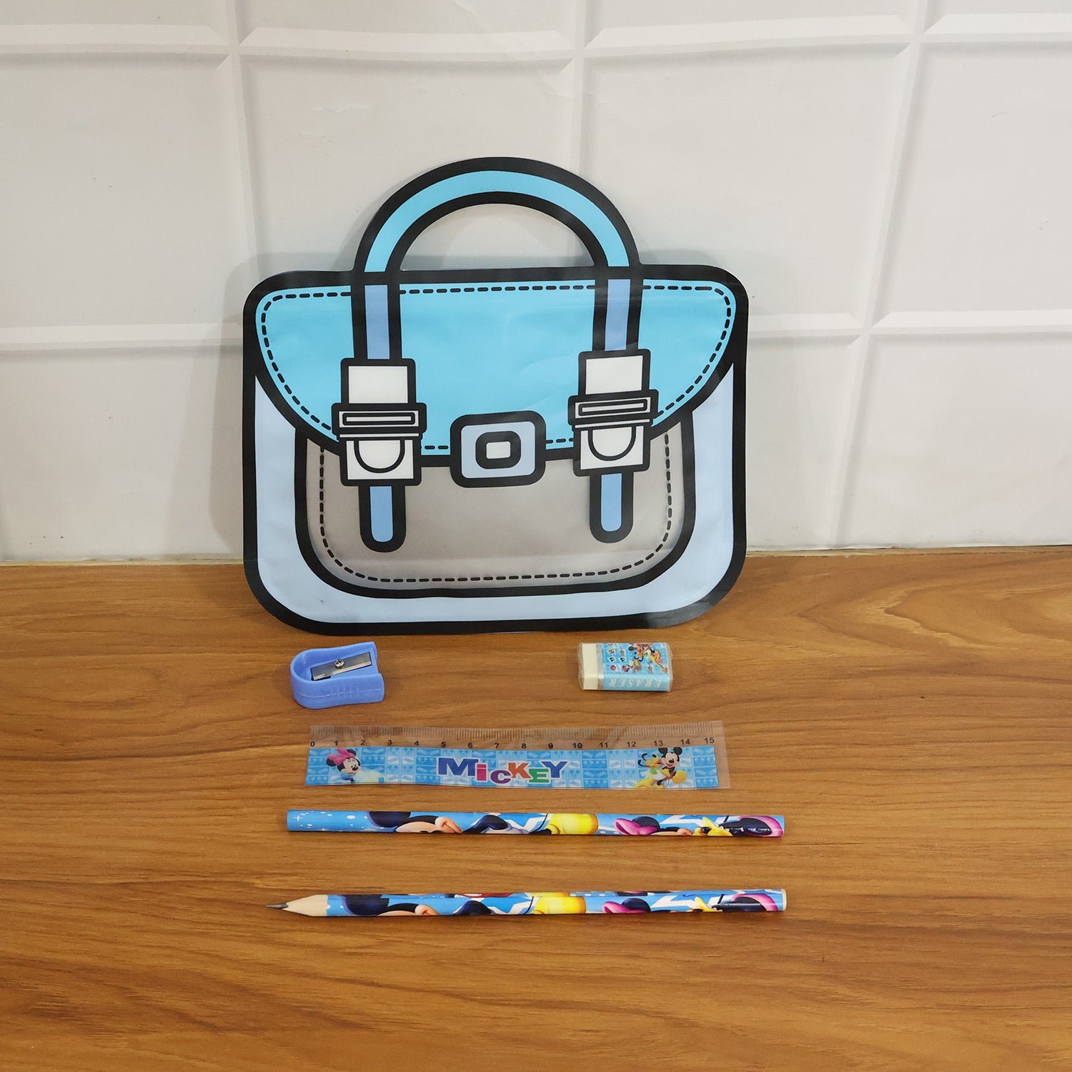 PVCBagsKids-live Kids Stationery Kit – 5 in 1 Cartoon Style Carry Bag