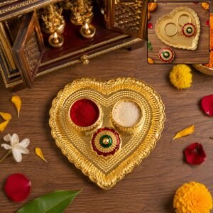 PanShapeKumkumHolder02-01 Heart Shape Kumkum Holder – Elegant Pooja Accessory for Festivals