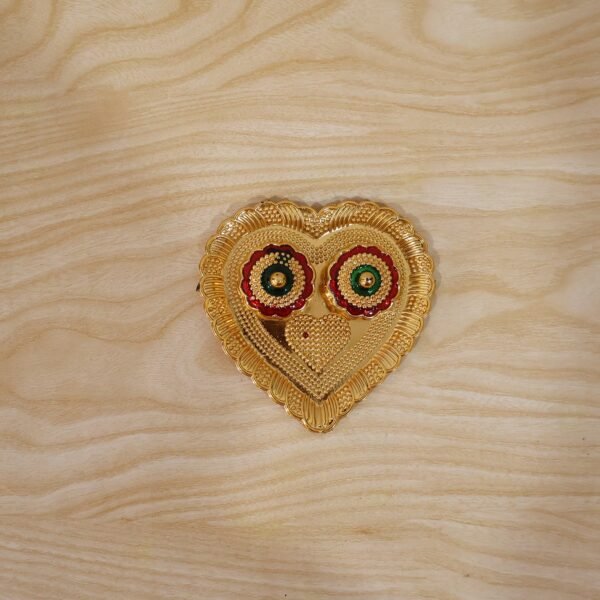 Heart Shape Kumkum Holder – Elegant Pooja Accessory for Festivals