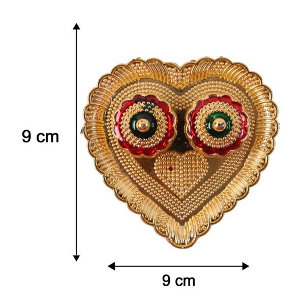 Heart Shape Kumkum Holder – Elegant Pooja Accessory for Festivals