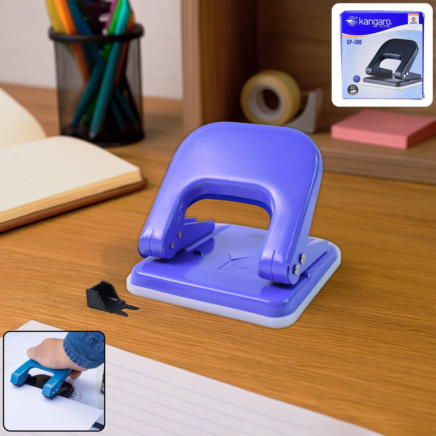 Two-Hole Punch Machine – Heavy Duty Paper Punching Tool