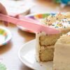 Reusable Multicolor Plastic Dessert Knife Set for Parties (24 Pc Set)