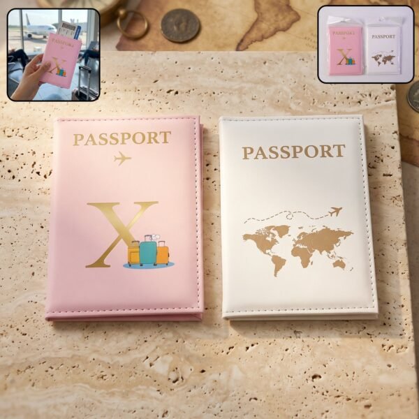 Travel Passport Holder Wallet – Stylish Mix Design & Compact