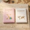 Travel Passport Holder Wallet – Stylish Mix Design & Compact
