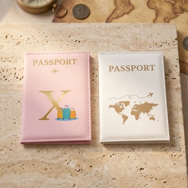 Travel Passport Holder Wallet – Stylish Mix Design & Compact