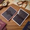 Travel Passport Holder Wallet – Stylish Mix Design & Compact
