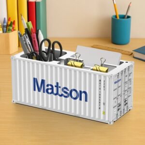 Container-Style Desk Organizer – Multi-Compartment Storage Box