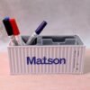 Container-Style Desk Organizer – Multi-Compartment Storage Box