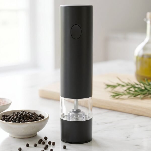 Electric Pepper Grinder – USB Rechargeable & One Touch Operation