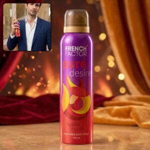 French Factor Perfumed Body Spray – Long Lasting Freshness & Odor Control