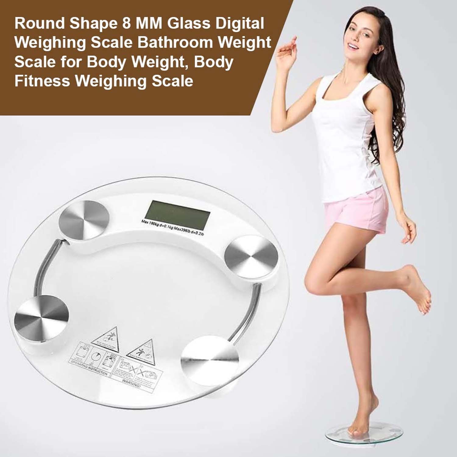 Digital Body Weight Scale – Accurate Fitness Monitoring up to 180 Kg