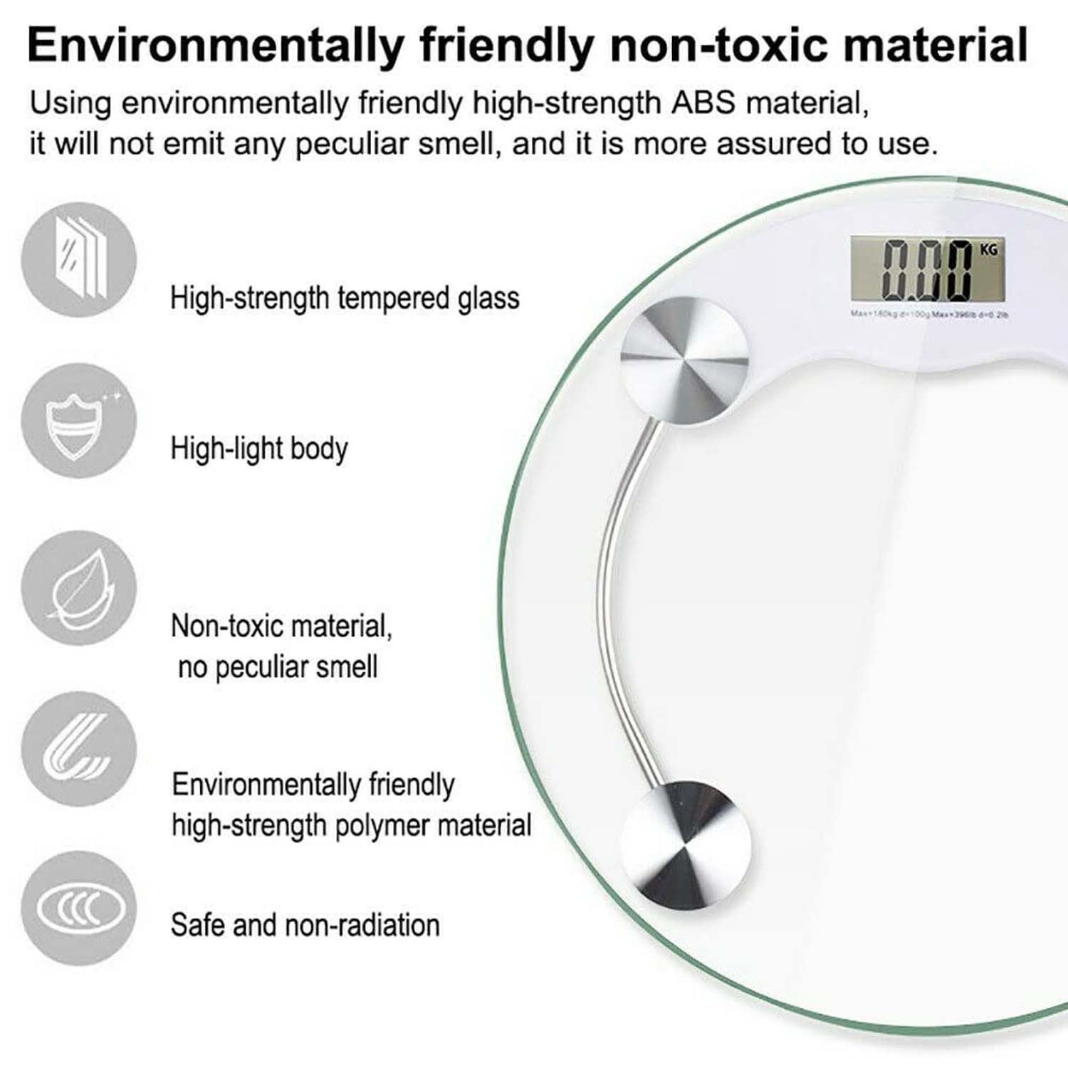Digital Body Weight Scale – Accurate Fitness Monitoring up to 180 Kg