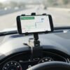 Car Phone Holder – 360° Rotatable Dashboard Clip Mount