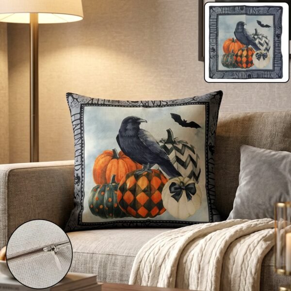 Decorative Cushion Cover – Stylish Zipper Closure for Home Decor