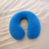 Pillow02.jpg U Shaped Soft Neck Pillow Blue Travel Pillow Head Neck Support (1 Pc)