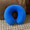 Pillow03.jpg U Shaped Soft Neck Pillow Blue Travel Pillow Head Neck Support (1 Pc)