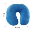 Pillow05.jpg U Shaped Soft Neck Pillow Blue Travel Pillow Head Neck Support (1 Pc)