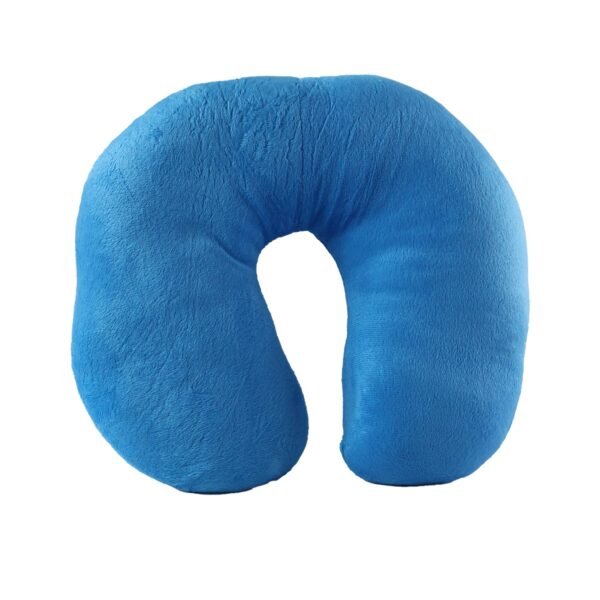 Pillow06.jpg U Shaped Soft Neck Pillow Blue Travel Pillow Head Neck Support (1 Pc)