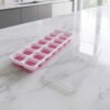 PinkIceCubeTrays-06 Plastic Ice Cube Tray – Durable with Lid for Easy Freezing