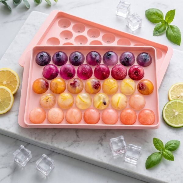 PinkIcePlasticTray01-03 Lollipop Candy Maker – Easy Home Use for Fun Kitchen Treats