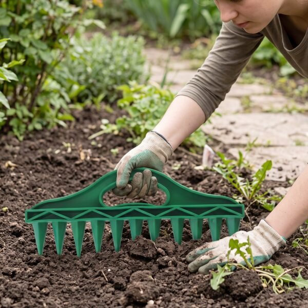 Garden Seeding Punch Tool, Hand Soil Loosener and Seed Planter (1 Pc)