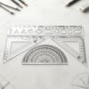 Student Geometry Ruler Set – Accurate 20cm Drawing Tools