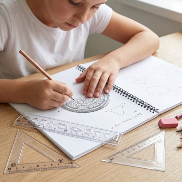 Student Geometry Ruler Set – Accurate 20cm Drawing Tools