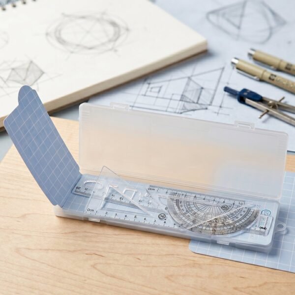 Student Geometry Ruler Set – Accurate 20cm Drawing Tools
