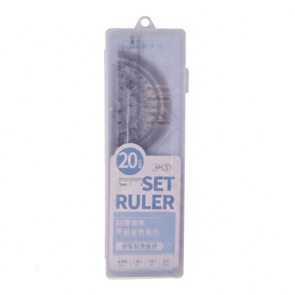 Student Geometry Ruler Set – Accurate 20cm Drawing Tools