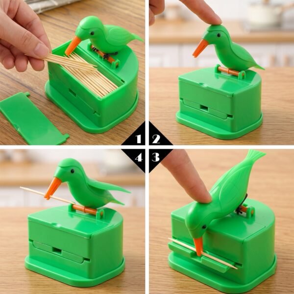 Bird Shape Toothpick Dispenser – Hygienic & Decorative Kitchen Accessory