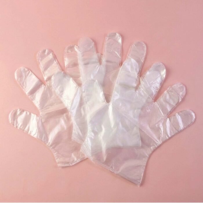Disposable Clear Gloves – Pack of 50 for Food & Cleaning
