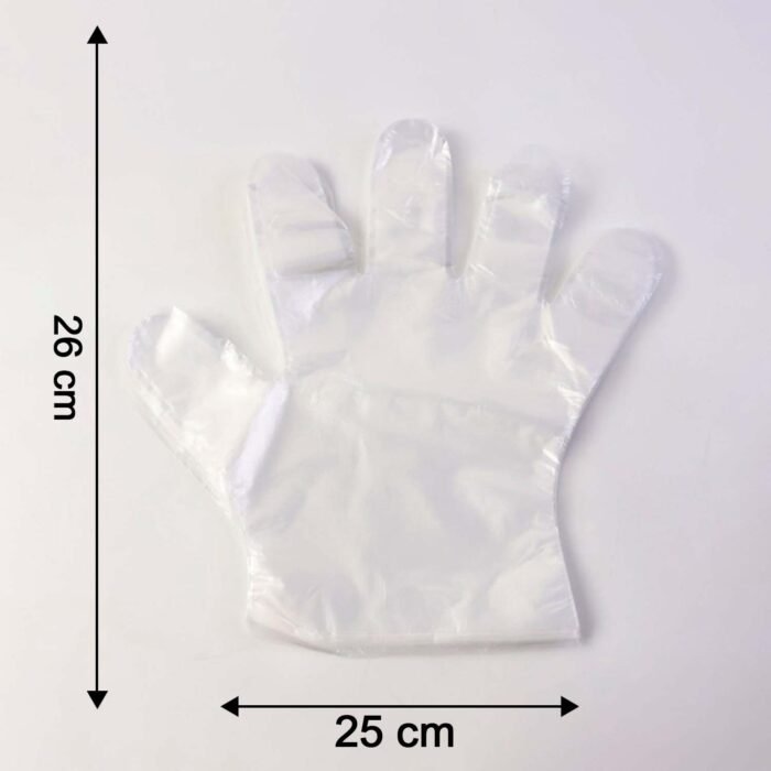 Disposable Clear Gloves – Pack of 50 for Food & Cleaning