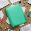 A4 Size Transparent Ring Binder Folder – Durable for Document Organization