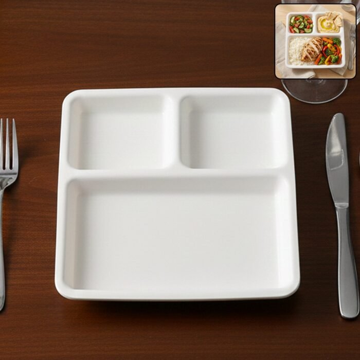 Plate-01_30d14a99-f6a7-4927-85a2-9fb1827724c2 Plastic 3-Compartment Plate – Durable & Portion-Controlled Meal Serving