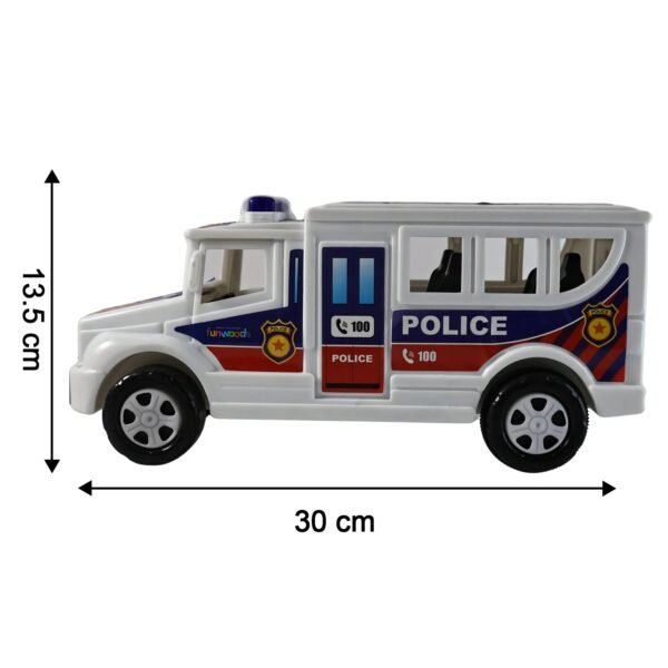 Police Van Toy – Friction Powered Realistic Kids Vehicle