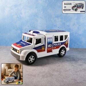 Policevan-WOKSU-01 Police Van Toy – Friction Powered Realistic Kids Vehicle