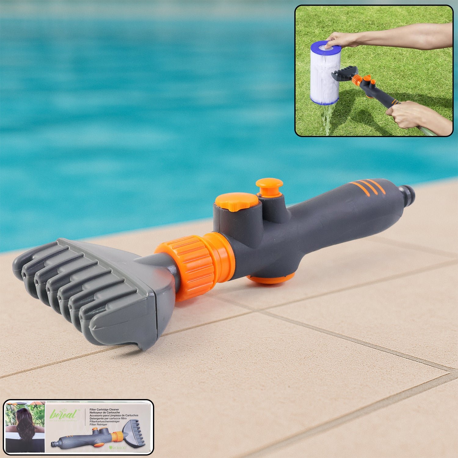 Pool Filter Cartridge Cleaner Nozzle – High-Pressure Multi-Jet Spray