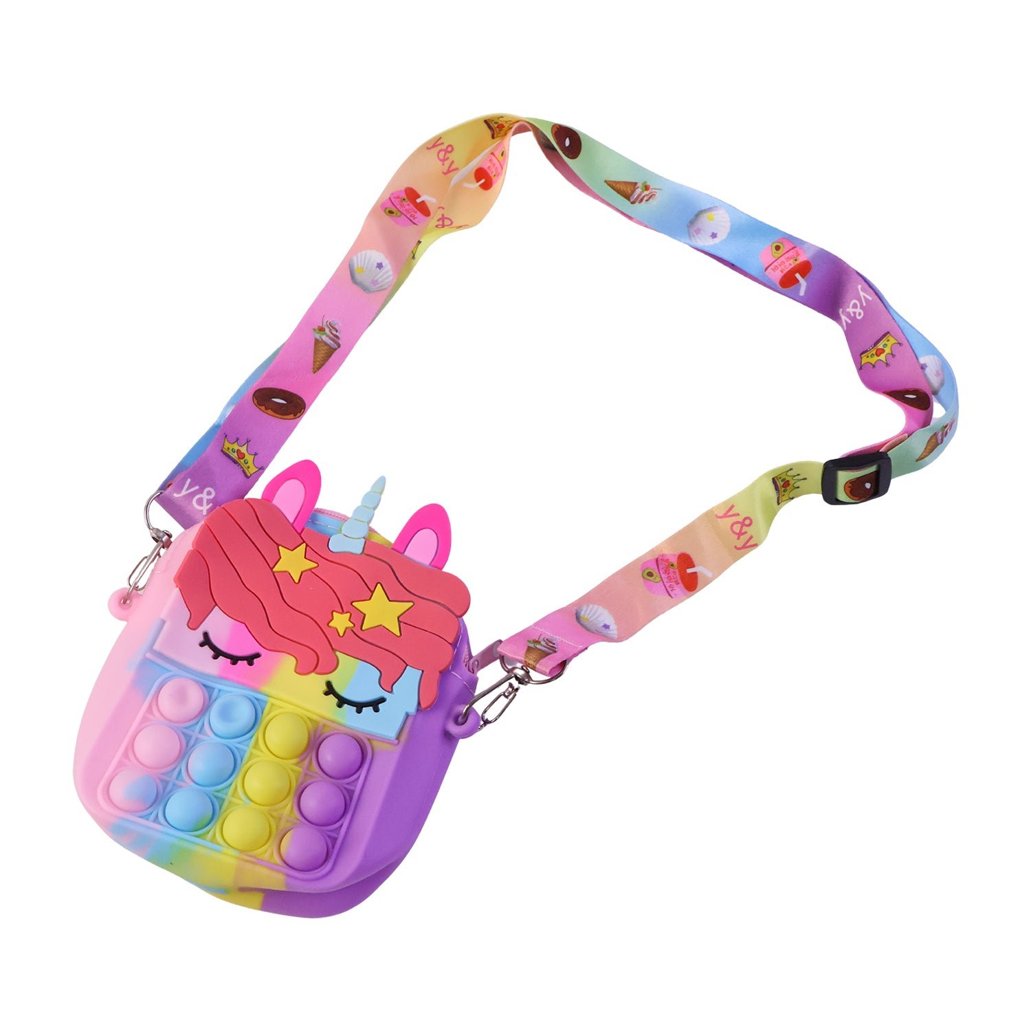 Kids Pop It Shoulder Bag – Fun Silicone Fidget Toy & Storage