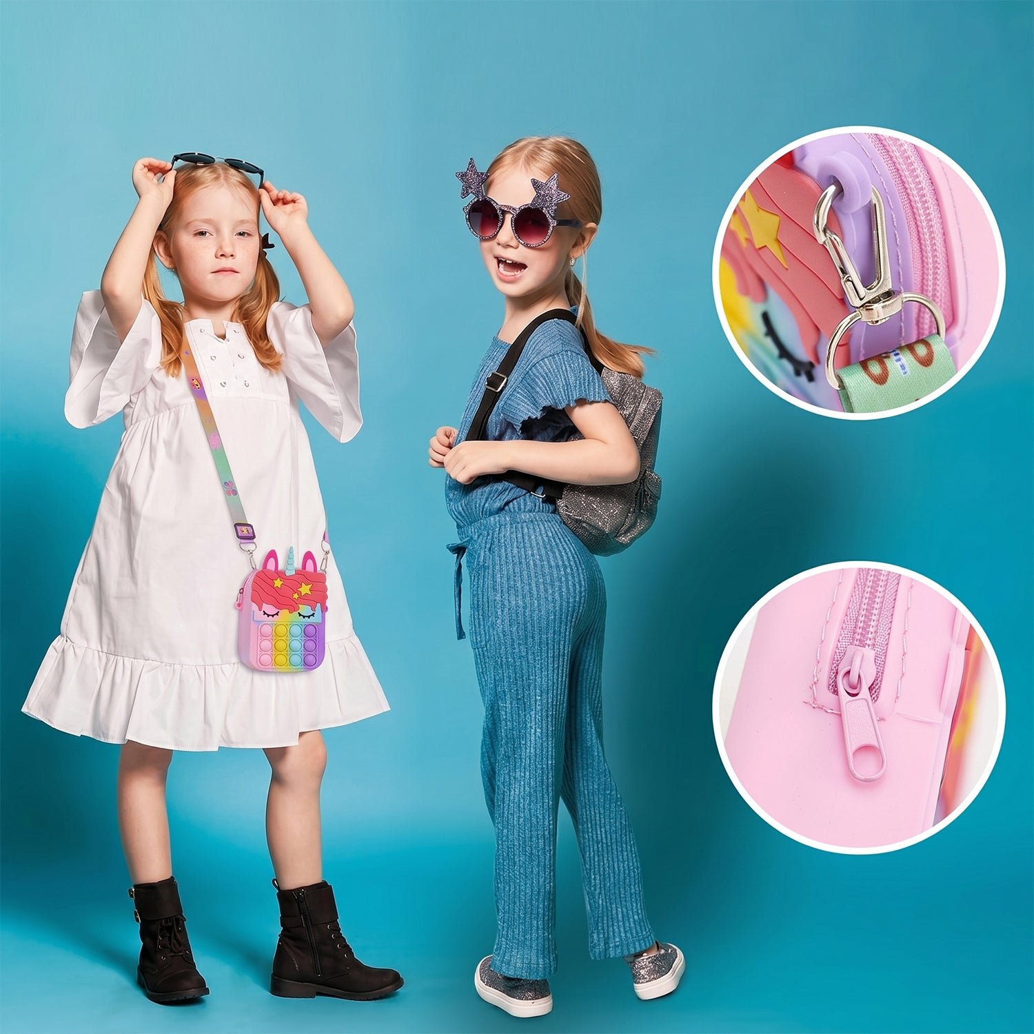 Kids Pop It Shoulder Bag – Fun Silicone Fidget Toy & Storage