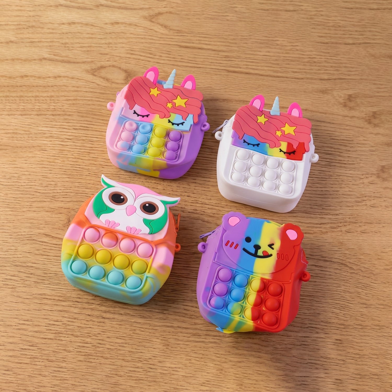 Kids Pop It Shoulder Bag – Fun Silicone Fidget Toy & Storage