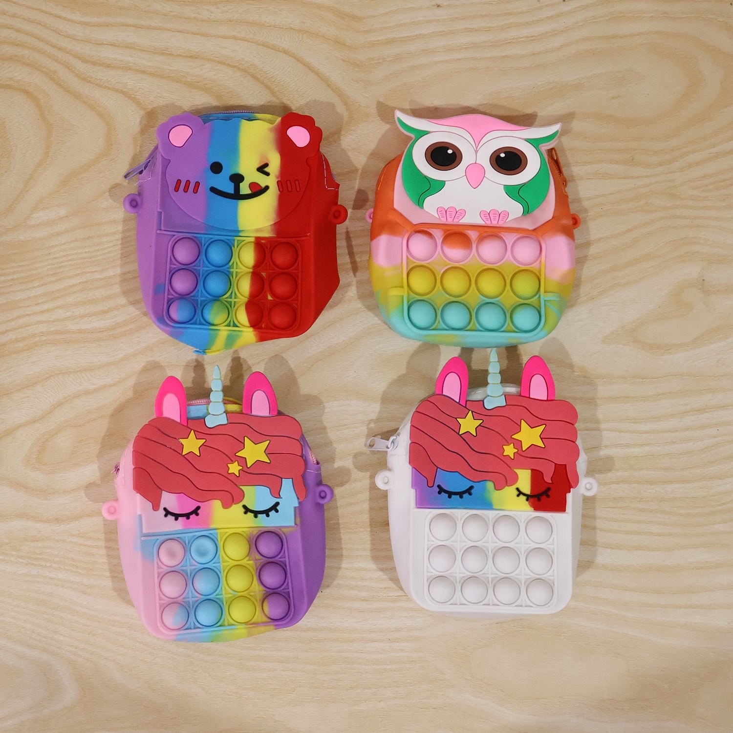 Kids Pop It Shoulder Bag – Fun Silicone Fidget Toy & Storage