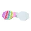 Push Bubble Pop It Fidget Diary Pastel Hexagon Notebook for Kids (1 Pc)