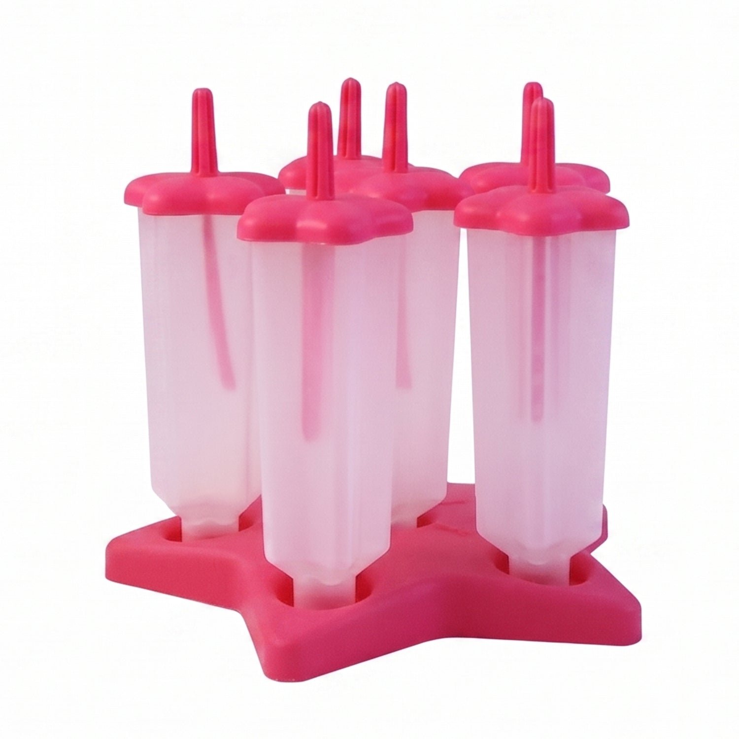 BPA-Free Plastic Ice Cream Molds – Set of 6 with Lids & Handles