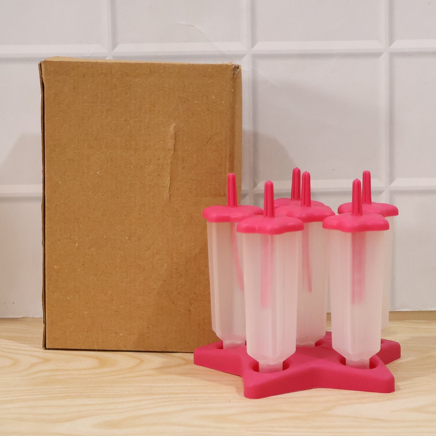 BPA-Free Plastic Ice Cream Molds – Set of 6 with Lids & Handles