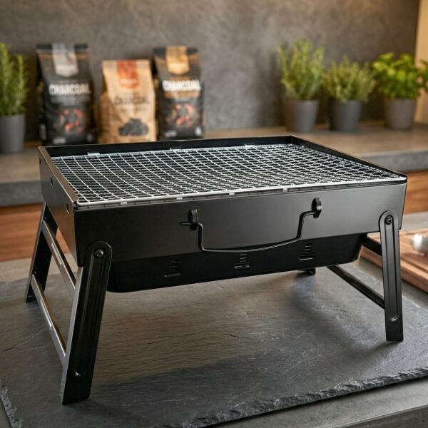Portable Charcoal BBQ Grill – Compact & Foldable for Outdoor Cooking