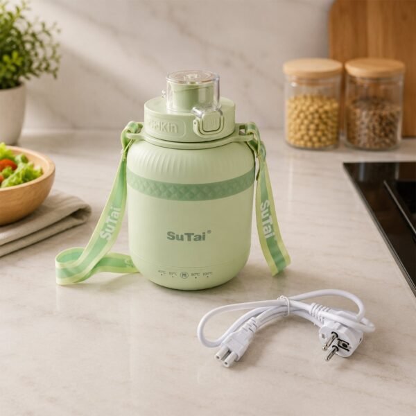 Portable Electric Kettle 600ml, Travel Water Boiler Bottle with Temperature Control (1 Pc)